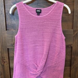 INC International Concepts Fuchsia Twist Tank Top